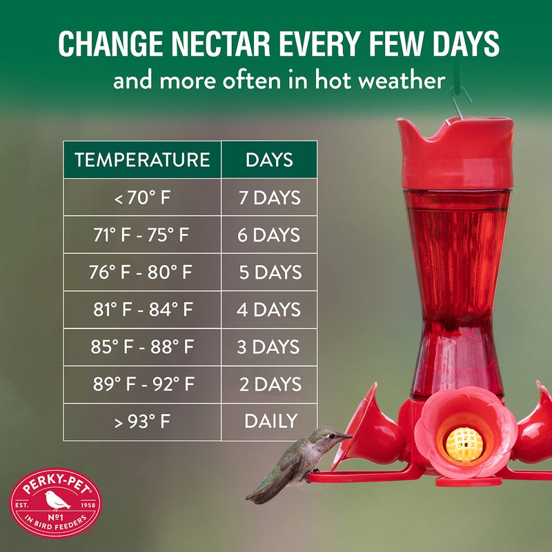 Perky-Pet Hummingbird Nectar Concentrate for Hummingbird Feeder - 32 oz - Makes 96 FL OZ of Food Nectar - 238CL - Image 5